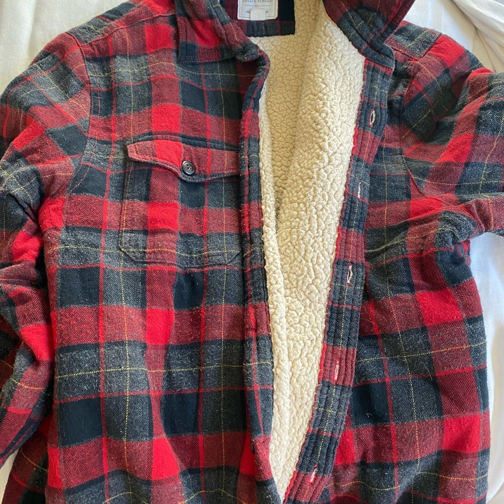 Field & Stream plaid shacket size medium, fleece interior great condition